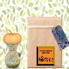 ホカスポカスキュートハロウィーンウィッチパレード不気味おもしろい スクエアシール