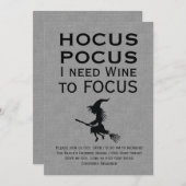 ホカスポカスグレーハローウィンパーティ 招待状 (正面/裏面)