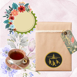 ホカスポカスゴールデンウィッチズオンブルームホリ不気味ア ラウンドシール