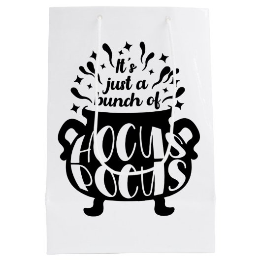 ホカスポカスハロウィンギフトの束 ミディアムペーパーバッグ (裏面)