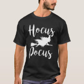ホカスポカスハロウィーン飛んでいる魔女 Tシャツ (正面)