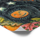 ホカスポカスブラックキャットウィッチ&マウスハロウィーン ポスター (角)