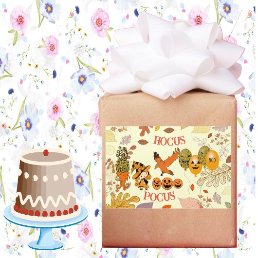 ホカスポカスワンダリングウィッチレイヴンバルーンジャック 長方形シール