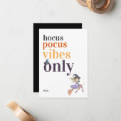 ホカスポカスヴィベのみ |ハロウィン魔女教室 ノートカード (正面/裏面インサイチュ)