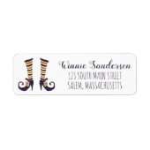 ホカスポカス差出人住所ラベル、ウィッチシューズ ラベル (正面)