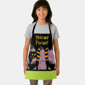 ホカスポカス引用文ハロウィンウィッチレッグブラックキャット エプロン (インサイチュ)