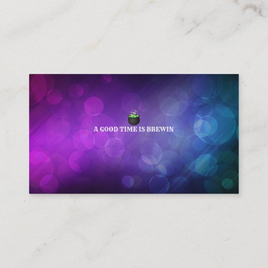 ホカスポカス招待状名刺 名刺 (裏面)