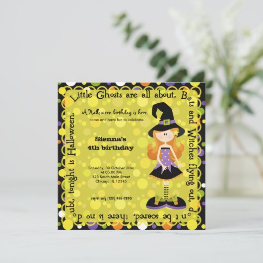 ホカスポカス誕生日 招待状 (スタンド正面)