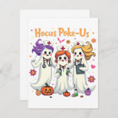 ホカスポケアメリカンナーシングハロウィン不気味幽霊 ノートカード (正面/裏面)