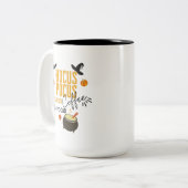 ホカス・ポカス・アイ・ニード・トゥ・フォーカス・ハロウィーン ツートーンマグカップ (正面左)