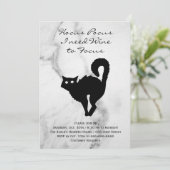 ホカス·ポカス·ブラック·キャット·ハロウィーン衣装パーティー 招待状 (スタンド正面)