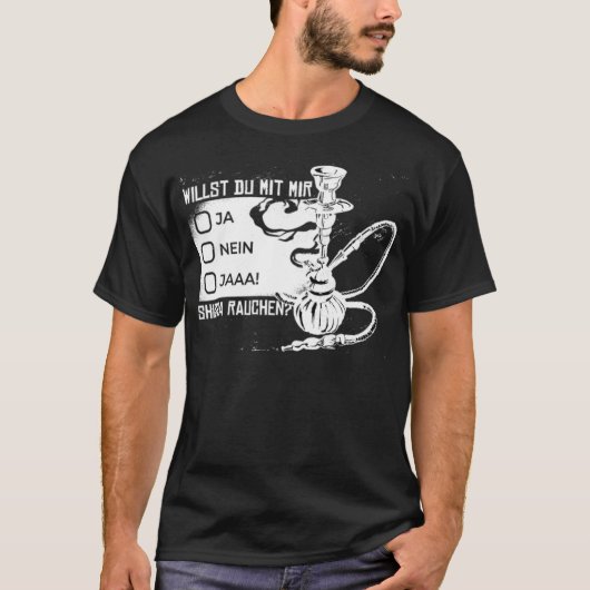 ホカ愛好家が煙を見せたいジャンプのマスタング Tシャツ (正面)