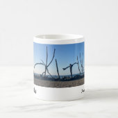 ホキチカドリフトウッドビーチ写真 コーヒーマグカップ (中央)