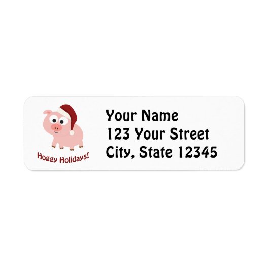 ホギーの休日！サンタピグ ラベル (正面)