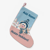 ホギー休日！冬豚 スモールクリスマスストッキング (正面 (吊り時))