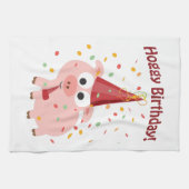 ホギー誕生日! キッチンタオル (横)