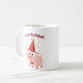 ホギー誕生日! コーヒーマグカップ (正面左)