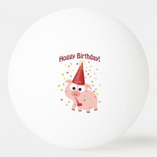 ホギー誕生日! 卓球ボール (正面)