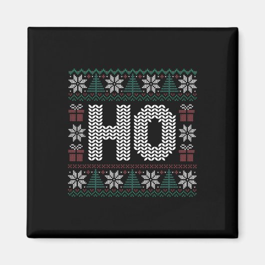 ホクリスマスクリスマスカップルMatchinで私のホー マグネット (正面)