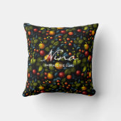 ホクロインスパイアマフローラデザイン化粧枕 クッション (裏面)