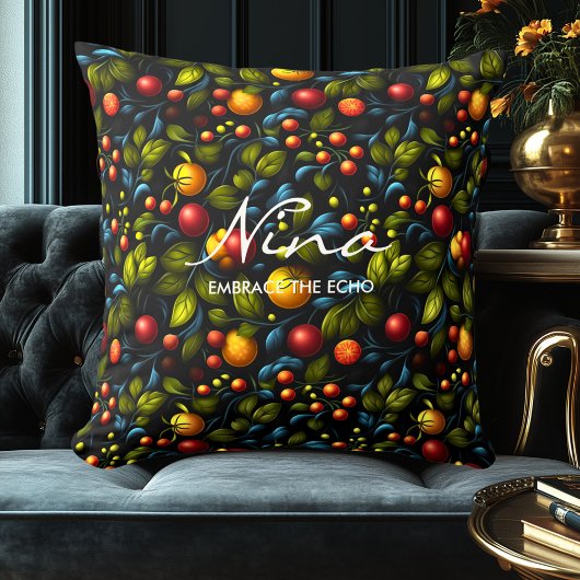 ホクロインスパイアマフローラデザイン化粧枕 クッション