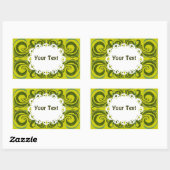 ホクロマエキゾティック 長方形シール (シート)