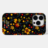 ホクロマフローラエレガンスモダン – ツイスト・オン・アート Case-Mate iPhoneケース (裏面 (横))