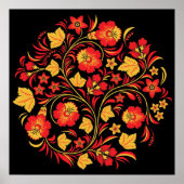 ホクロマホクロロシアのマフォークアートポスター ポスター (正面)