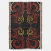 ホクロマ模様の毛布 スローブランケット (正面縦)