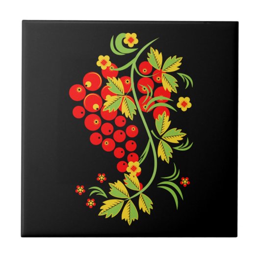 ホクロマ模様 タイル (正面)