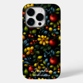 ホクロモダンマ花柄と色鮮やか柄 Case-Mate iPhoneケース (裏面)