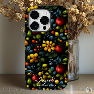 ホクロモダンマ花柄と色鮮やか柄 Case-Mate iPhone 14 PROケース