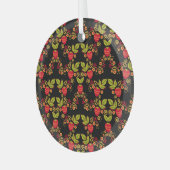 ホクロロシアのマベリー伝統的スタイル ガラスオーナメント (正面左)