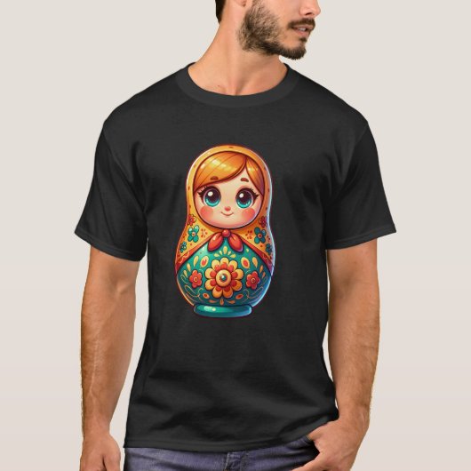 ホクロロシアのマロシアロシアのマトリシュ Tシャツ (正面)