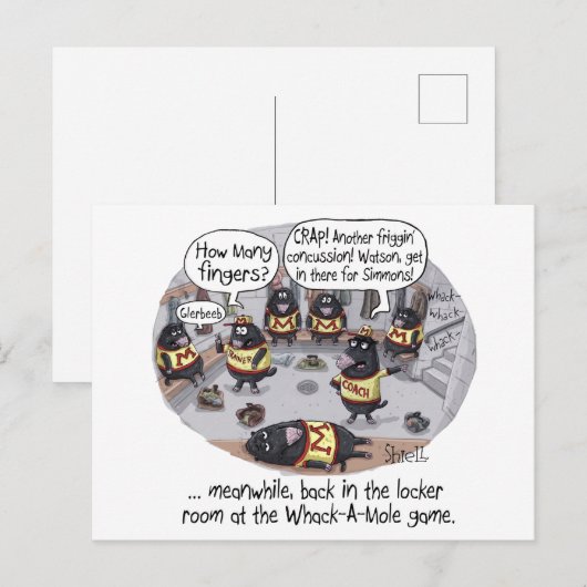 ホクロ脳震盪 ポストカード (正面/裏面)