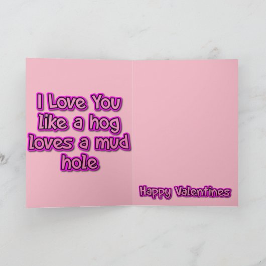 ホグスアンドキスズスウィートハートバレンタイン シーズンカード (内部)