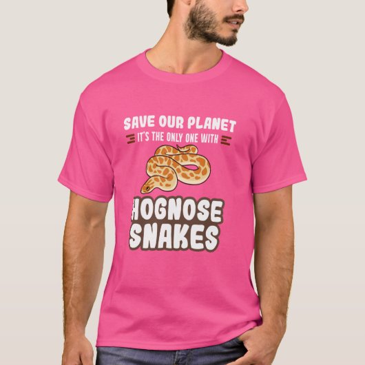 ホグノススネおもしろいク動物かわいいペット Tシャツ (正面)