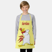 ホグホルン両腕を交差 エプロン (着用した状態)