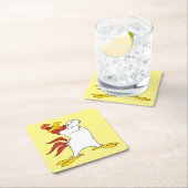 ホグホルン両腕を交差 スクエアペーパーコースター (インサイチュ)