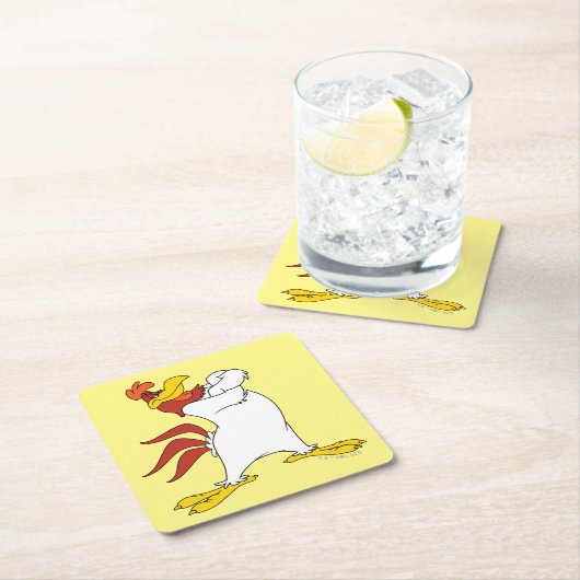 ホグホルン両腕を交差 スクエアペーパーコースター (インサイチュ)