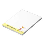 ホグホルン両腕を交差 ノートパッド (回転)