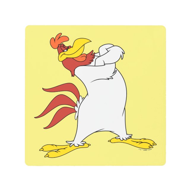 ホグホルン両腕を交差 メタルプリント (正面)