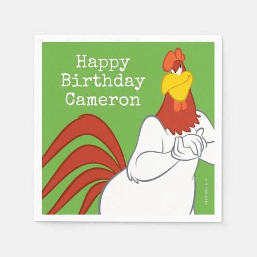 ホグホンレグホーン |いたずら目 スタンダードカクテルナプキン (正面)