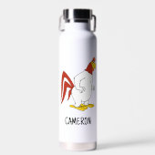 ホグホンレグホーン |名前の追加 ウォーターボトル (正面)