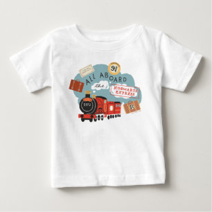 ホグワーツに乗っ表現て ベビーTシャツ