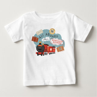 ホグワーツに乗っ表現て ベビーTシャツ