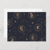 ホグワーツハウスクリスト星座パターン ポストカード (正面/裏面)