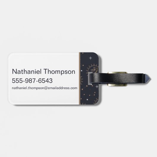 ホグワーツハウスクリスト星座パターン ラゲッジタグ (裏面横)