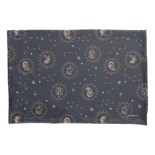 ホグワーツハウスクリスト星座パターン 枕カバー (正面)