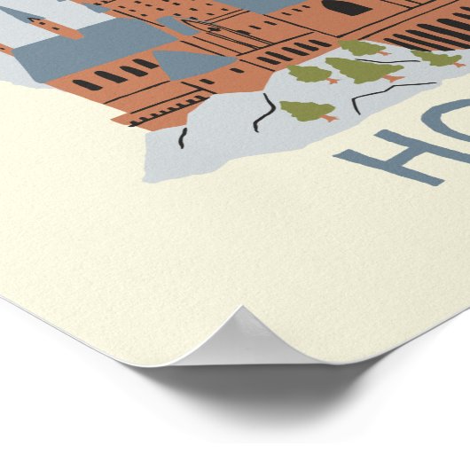 ホグワーツ漫画グラフィックのプロパティ ポスター (角)